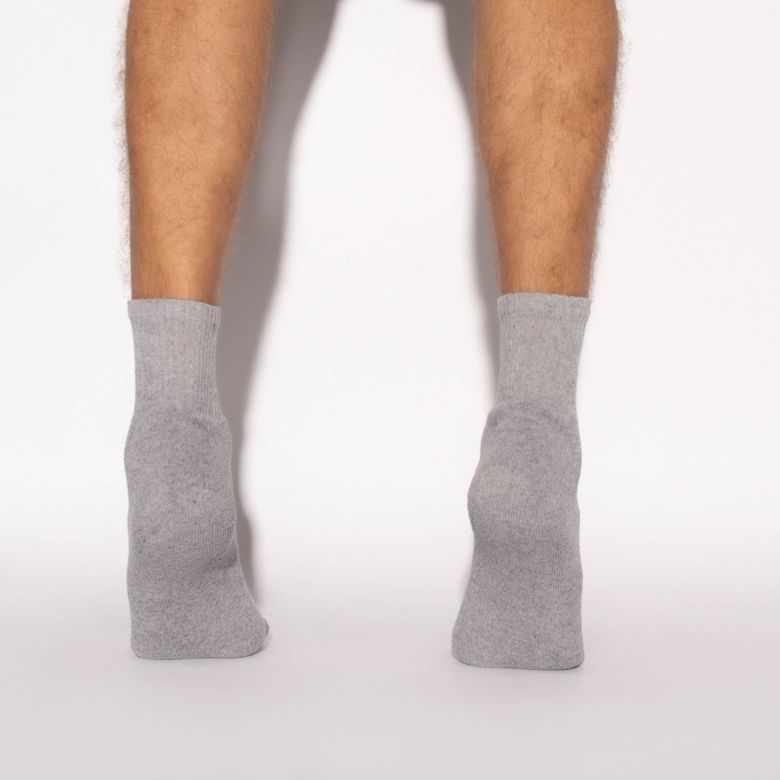 Men's Socks Gray Medium Upper Soft Sneakers Nº 39 to 43 ME451