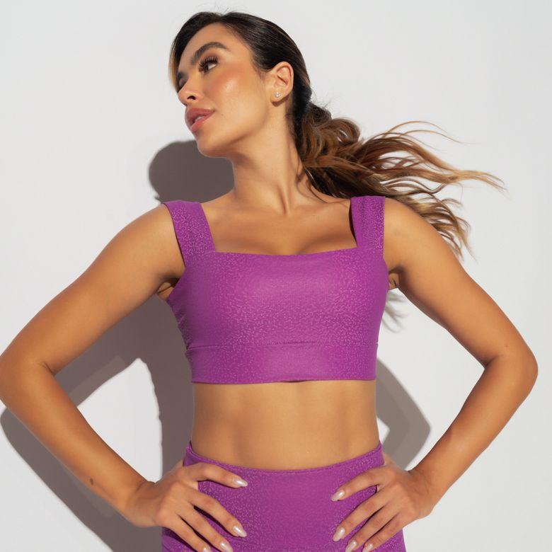Fitness Top With Wide Strap Skin Purple TP1568