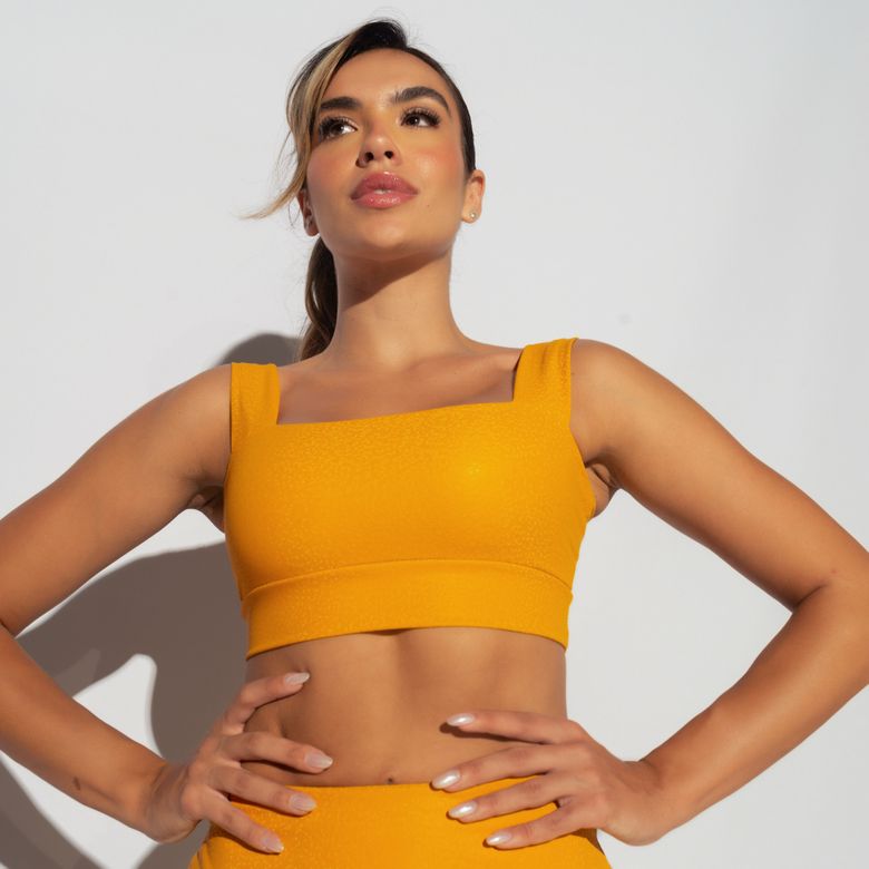 Fitness Top With Wide Strap Skin Orange TP1566