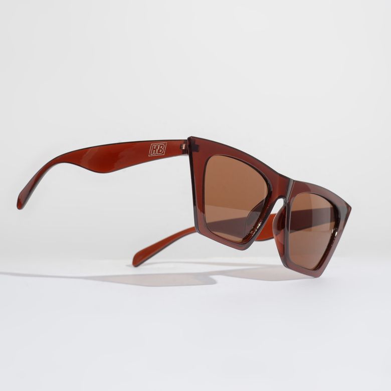 Brown Cat Sunglasses Kit + Brown Case OC013