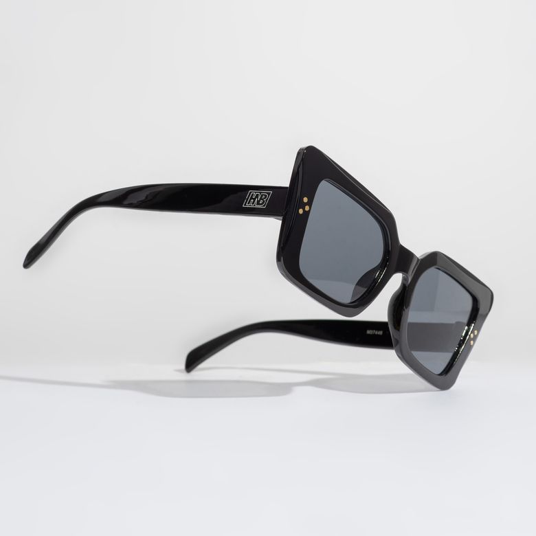 Kit Sunglasses Blogueira Gatinho Preto + Black Case OC014