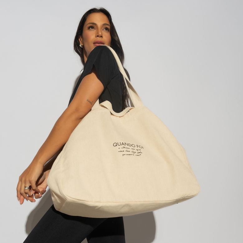 Bolsa Oversized Tote Bag Da Caroline Andrade BA095