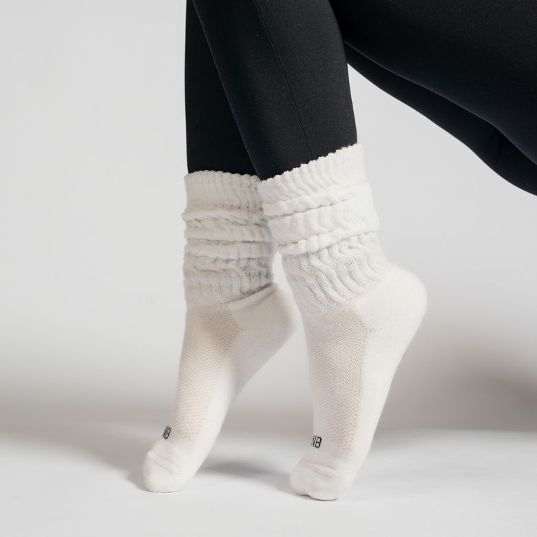 Celebrity White Aerobic Socks 34 AO 39 ME684