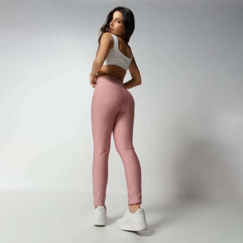 Pink Lipo Effect Pants Without Zipper LG2270