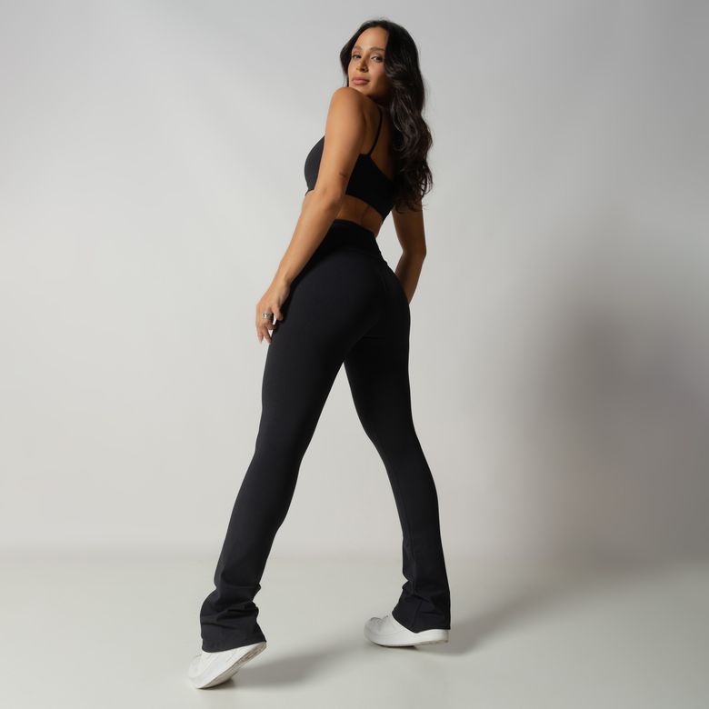 Flare Fitness Lounge Black Pants LG2226