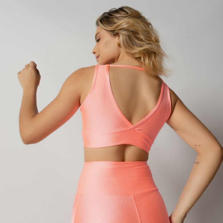 Coral Fitness Top Ribbed Back Neckline TP1642